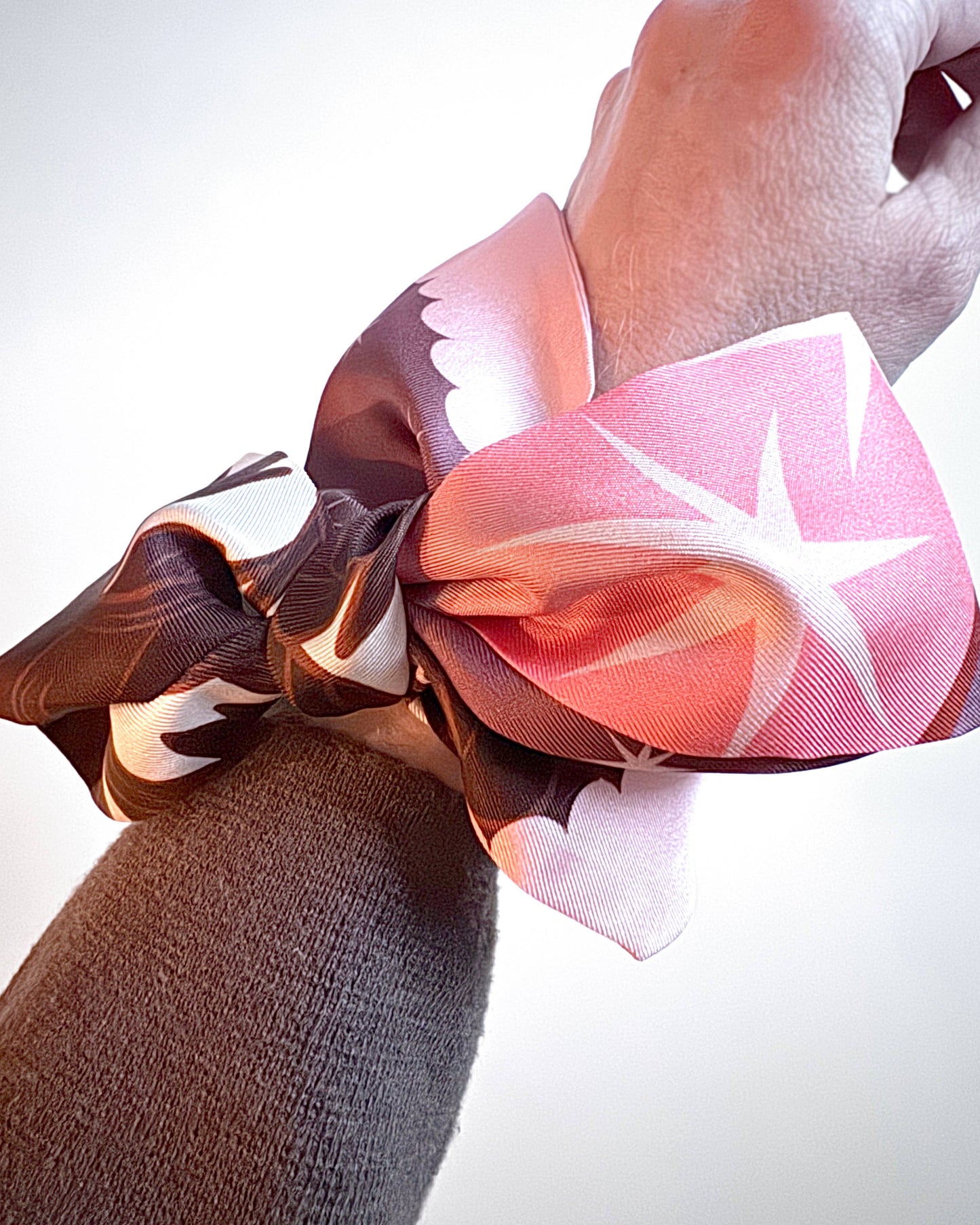 SKINNY SILK SCARF | Lunar Blossom.