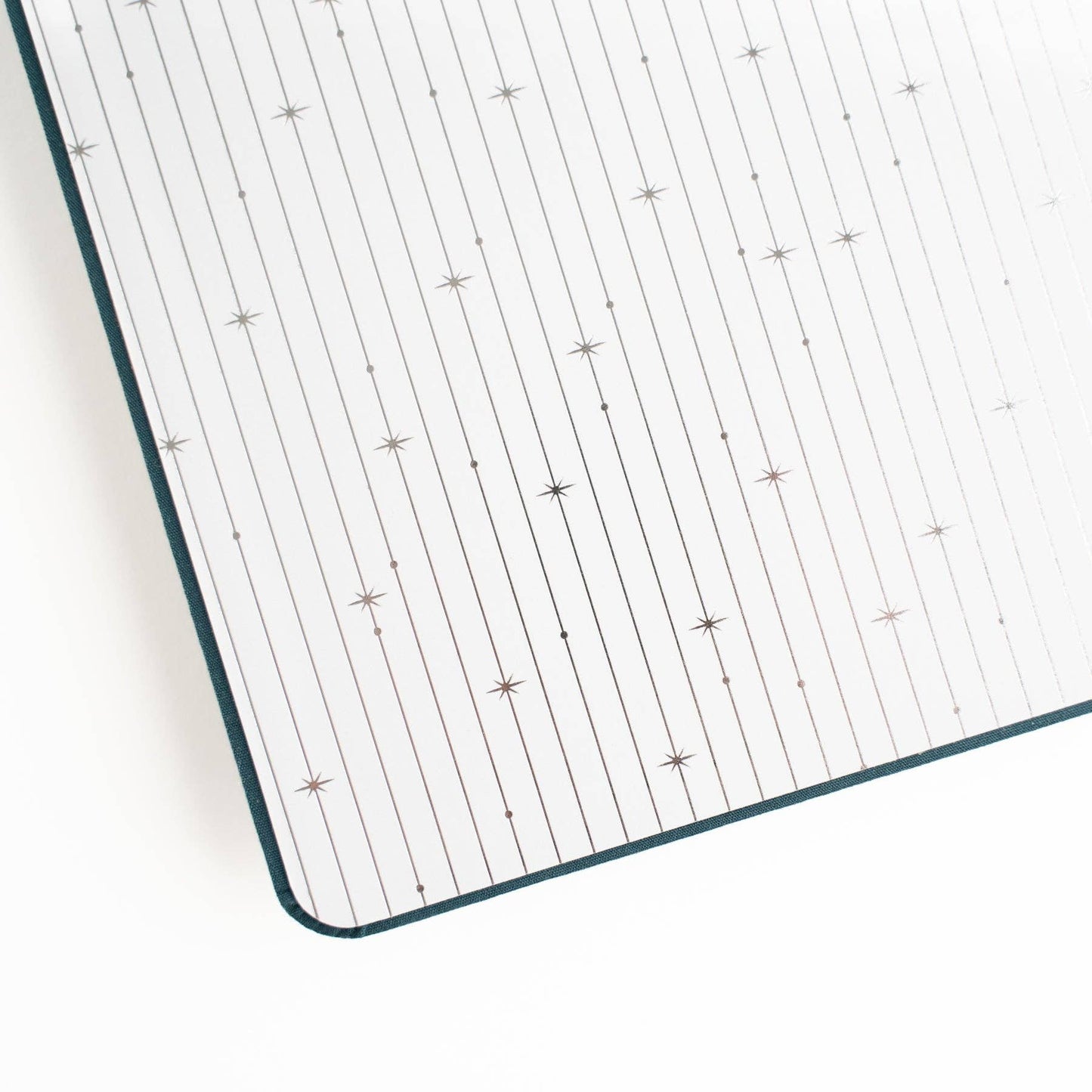 Grid-patterned mat with star designs on a white background