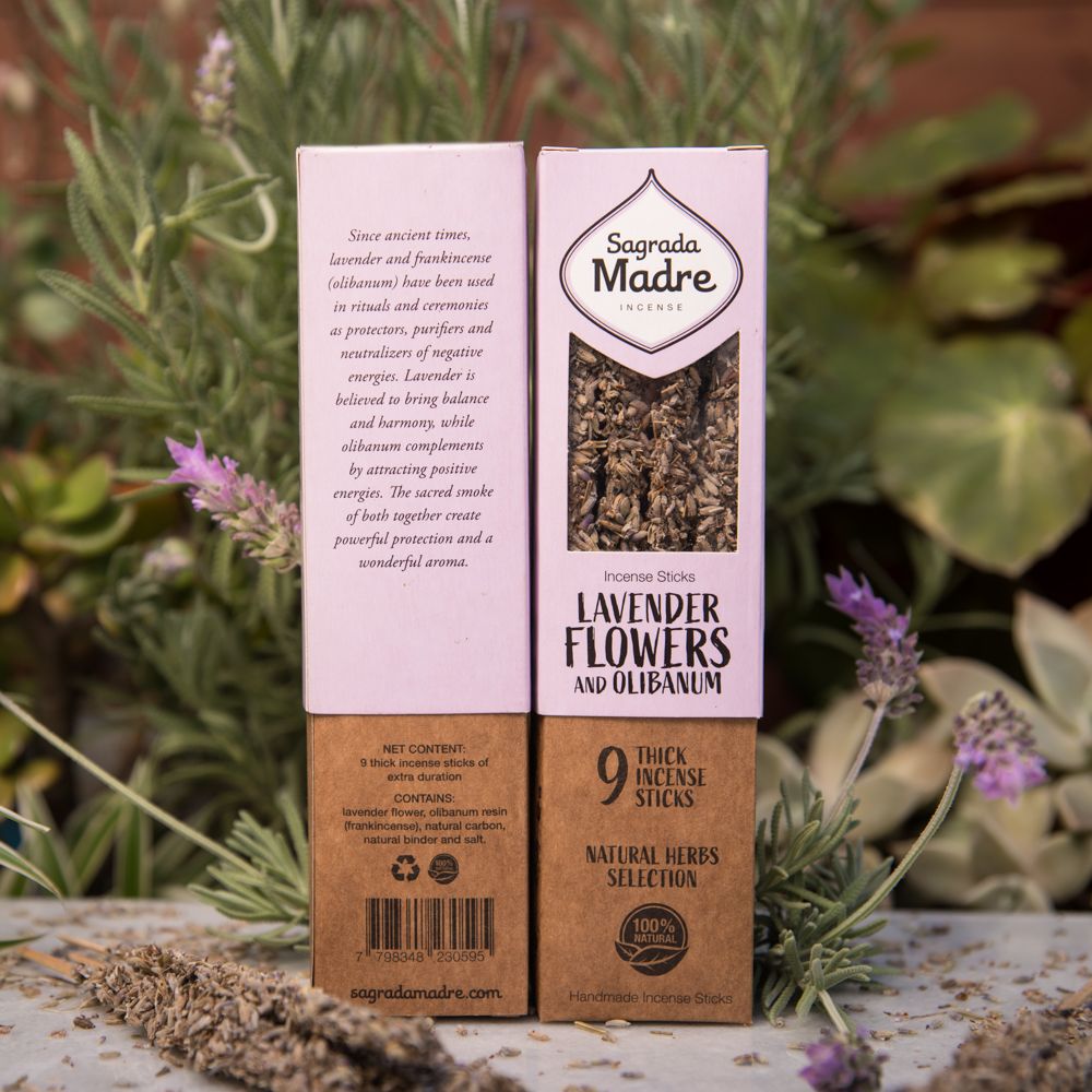 Lavender and Olibanum Incense.