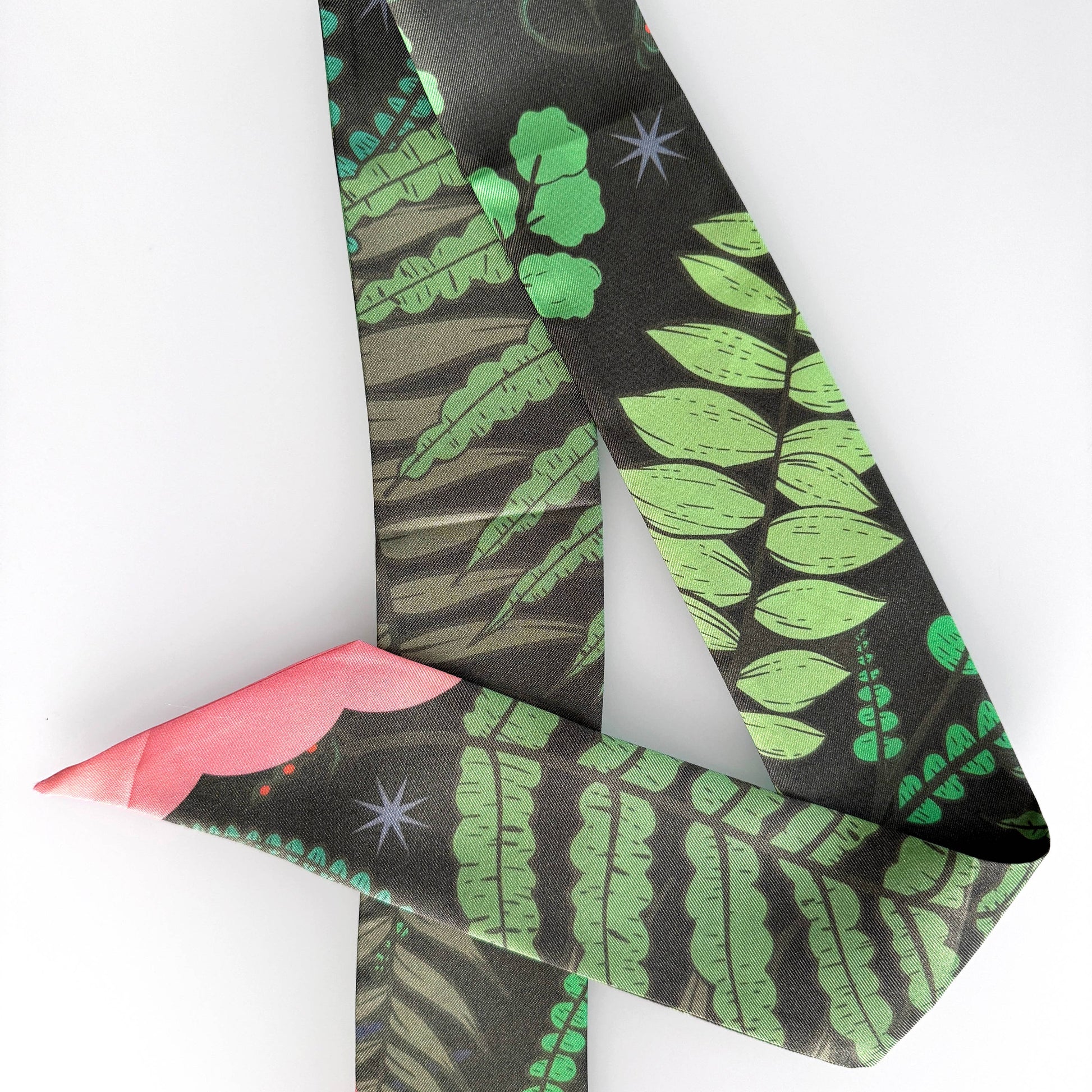 SKINNY SILK SCARF | Gentle Fern.