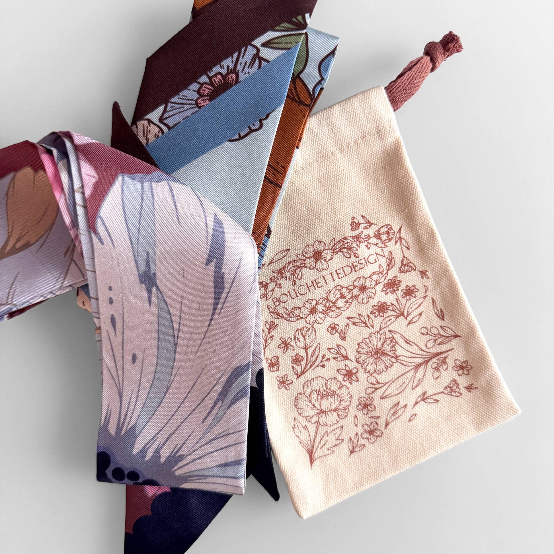 SKINNY SILK SCARF | Gentle Fern.